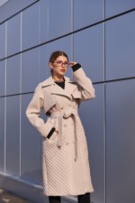 Демисезонное Пальто Mila Nova ПВ-305 молоко — изображение 2