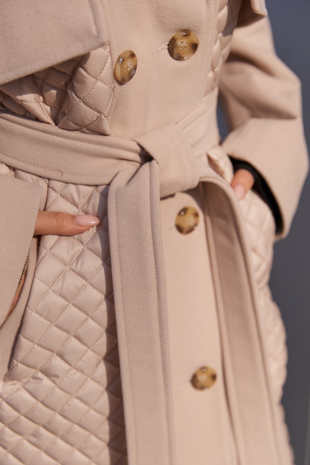 Демисезонное Пальто Mila Nova ПВ-305 молоко — изображение 8