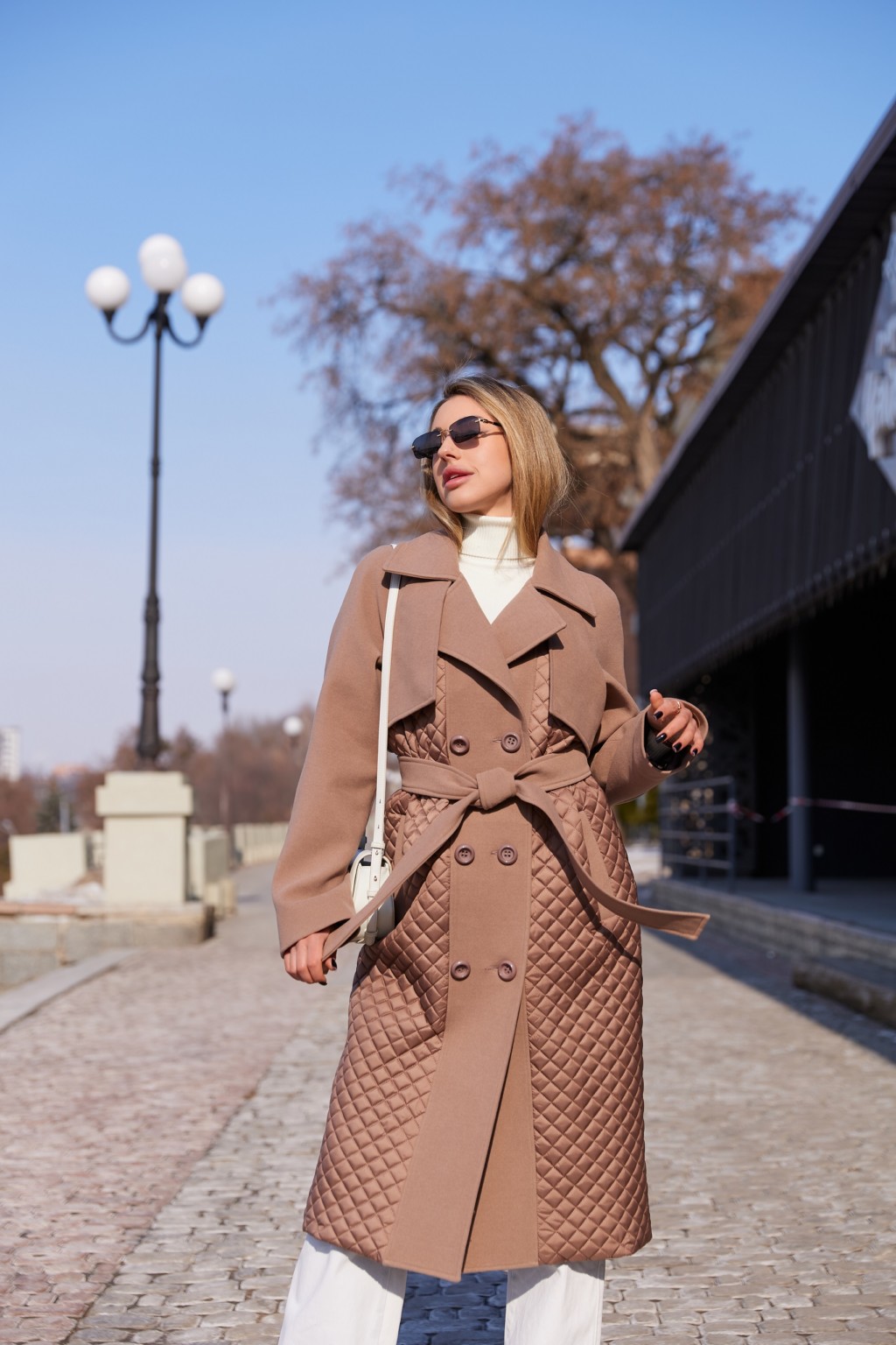 Демисезонное Пальто Mila Nova ПВ-305 топленое молоко — изображение 1