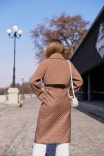 Демисезонное Пальто Mila Nova ПВ-305 топленое молоко — изображение 8