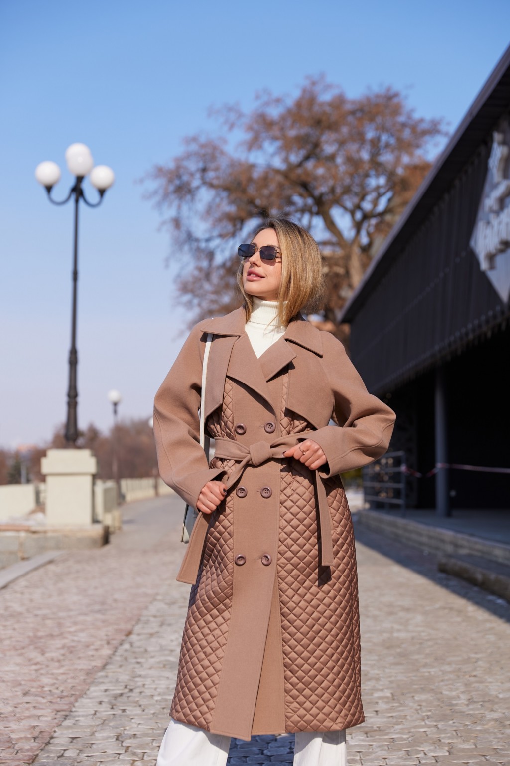 Демисезонное Пальто Mila Nova ПВ-305 топленое молоко — изображение 2