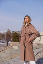 Демисезонное пальто Mila Nova ПВ-307ман,  капучино — изображение 2