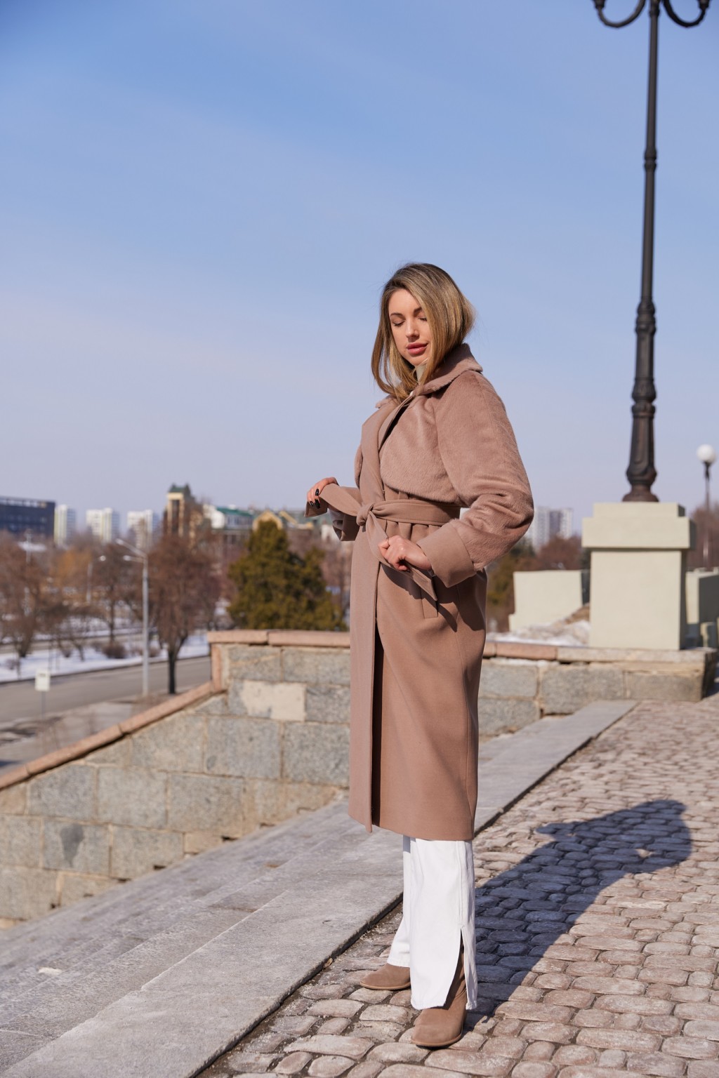 Демисезонное пальто Mila Nova ПВ-307ман,  капучино — изображение 4