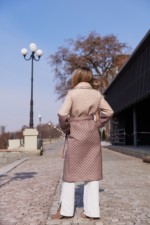 Демисезонный плащ Mila Nova ПВ-320 молоко+капучино — изображение 6