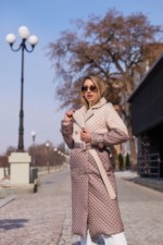 Демисезонный плащ Mila Nova ПВ-320 молоко+капучино — изображение 3