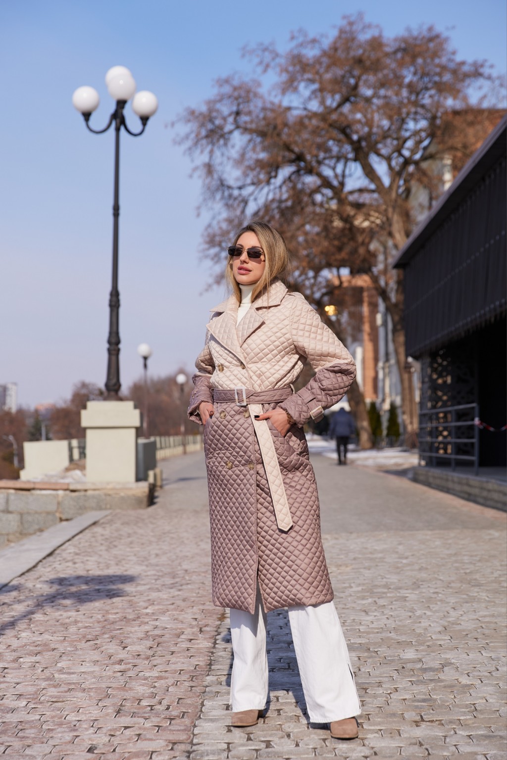 Демисезонный плащ Mila Nova ПВ-320 молоко+капучино — изображение 2