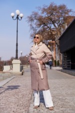 Демисезонный плащ Mila Nova ПВ-320 молоко+капучино — изображение 2