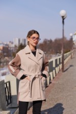 Демисезонное пальто Mila Nova ПВ-364 капучино