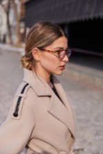 Демисезонное пальто Mila Nova ПВ-376 бежевый — изображение 8