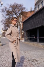 Демисезонное пальто Mila Nova ПВ-376 бежевый — изображение 5