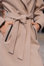 Демисезонное пальто Mila Nova ПВ-376 бежевый — изображение 7