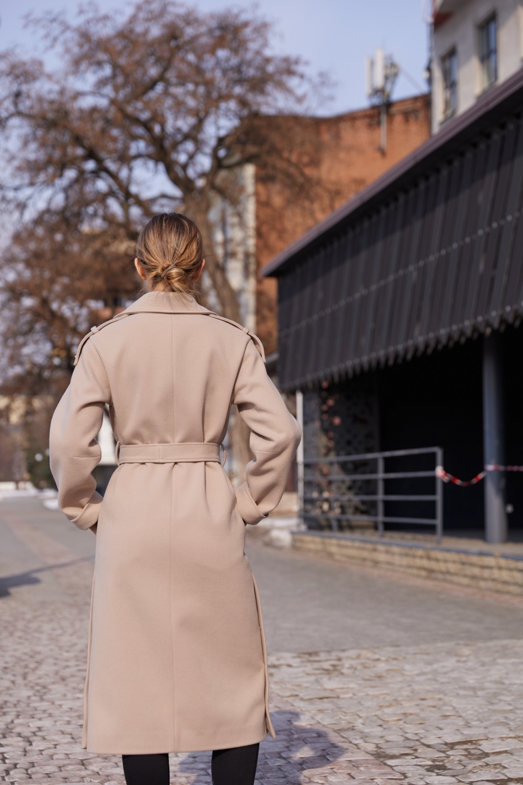 Демисезонное пальто Mila Nova ПВ-376 бежевый — изображение 6