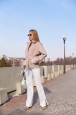 Демисезонное пальто Mila Nova  ПВ-377 капучино — изображение 7