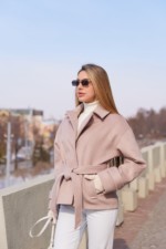 Демисезонное пальто Mila Nova  ПВ-377 капучино — изображение 2