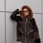 Зимняя дубленка Mila Nova Д-234  шоколадный