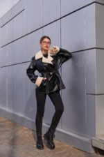 Зимняя дубленка Mila Nova Д-238кор черный — изображение 5