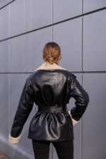 Зимняя дубленка Mila Nova Д-238кор черный — изображение 7