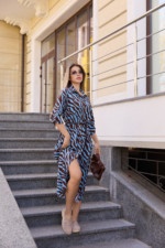 Летнее платье Mila Nova Ф-80 бирюза+ шоколад