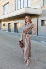 Летнее платье Mila Nova Ф-84 бежевый — изображение 5