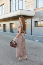 Летнее платье Mila Nova Ф-84 бежевый — изображение 6