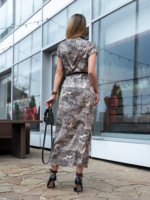 Летнее платье Mila Nova Ф-84 бежевый+черный — изображение 3