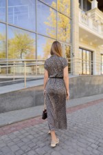 Летнее платье Mila Nova Ф-84 синий+бежевый — изображение 2