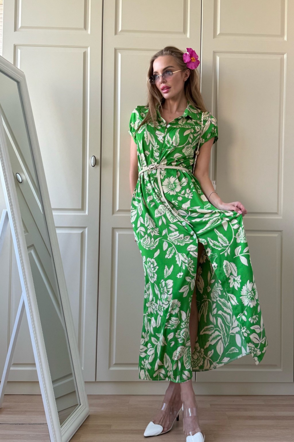 f-84salat2 Летнее платье Mila Nova Ф-84 салатовый — изображение 1