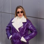 Демисезонная куртка Mila Nova К-239 фиолетовый