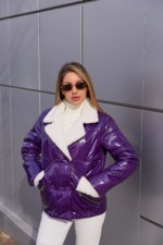Демисезонная куртка Mila Nova К-239 фиолетовый