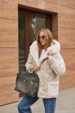 Зимняя куртка Mila Nova К-308  кап бежевый