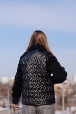 Демисезонная куртка Mila Nova К-308 черный — изображение 7