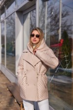 Демисезонная куртка Mila Nova К-316 молоко