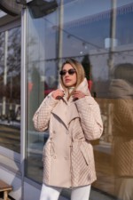 Демисезонная куртка Mila Nova К-316 молоко — изображение 3