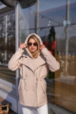 Демисезонная куртка Mila Nova К-316 молоко — изображение 5