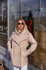 Демисезонная куртка Mila Nova К-316 молоко — изображение 2