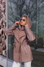 Демисезонная куртка Mila Nova К-316 капучино — изображение 5