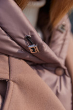 Демисезонная куртка Mila Nova К-316 капучино — изображение 11