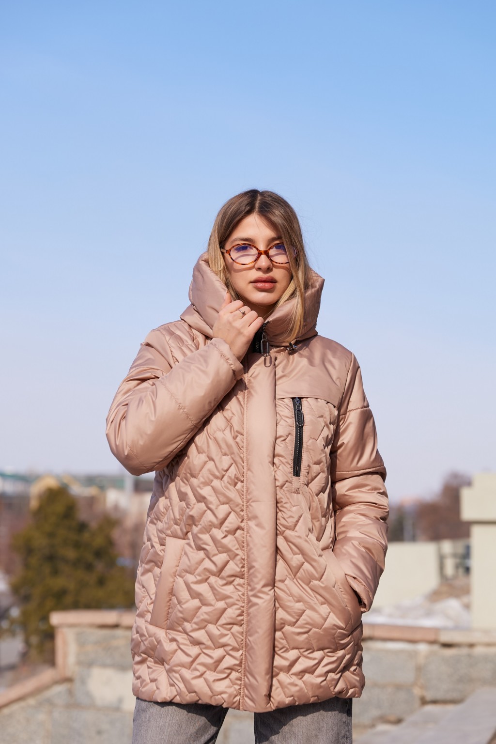 Демисезонная куртка Mila Nova К-320 капучино — изображение 3