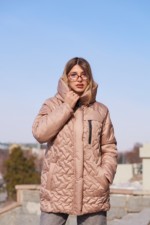 Демисезонная куртка Mila Nova К-320 капучино — изображение 3