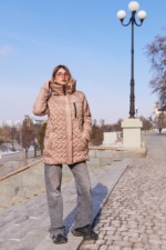 Демисезонная куртка Mila Nova К-320 капучино — изображение 6