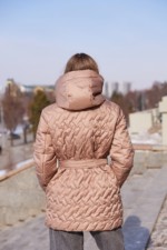 Демисезонная куртка Mila Nova К-320 капучино — изображение 7