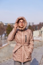 Демисезонная куртка Mila Nova К-320 капучино — изображение 4