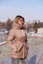 Демисезонная куртка Mila Nova К-320 капучино — изображение 5