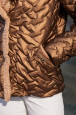 Демисезонная куртка Mila Nova  К-326 кемел — изображение 7