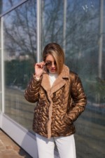 Демисезонная куртка Mila Nova  К-326 кемел — изображение 3