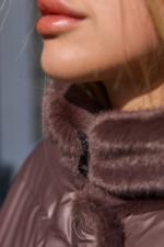 Зимняя куртка Mila Nova К-349 шоколад — изображение 4