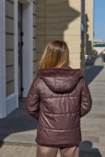 Зимняя куртка Mila Nova К-349 шоколад — изображение 5