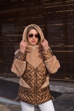 Демисезонная куртка Mila Nova К-357 кемел — изображение 2