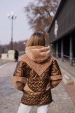 Демисезонная куртка Mila Nova К-357 кемел — изображение 6