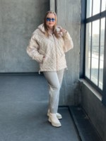 Демисезонная куртка Mila Nova К-357 молоко — изображение 2